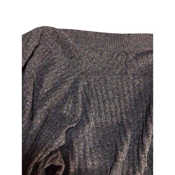 Athleta Wrap Cardigan Open Sweater Gray Soft Ribbed Jacket Knit Size XXS - Picture 10 of 12